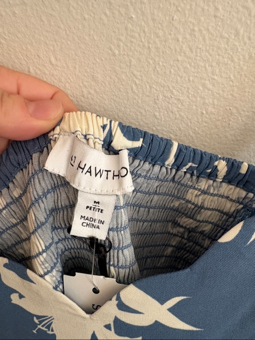 41 Hawthorn Blue and White Floral Spaghetti Strap Dress - Picture 3 of 6
